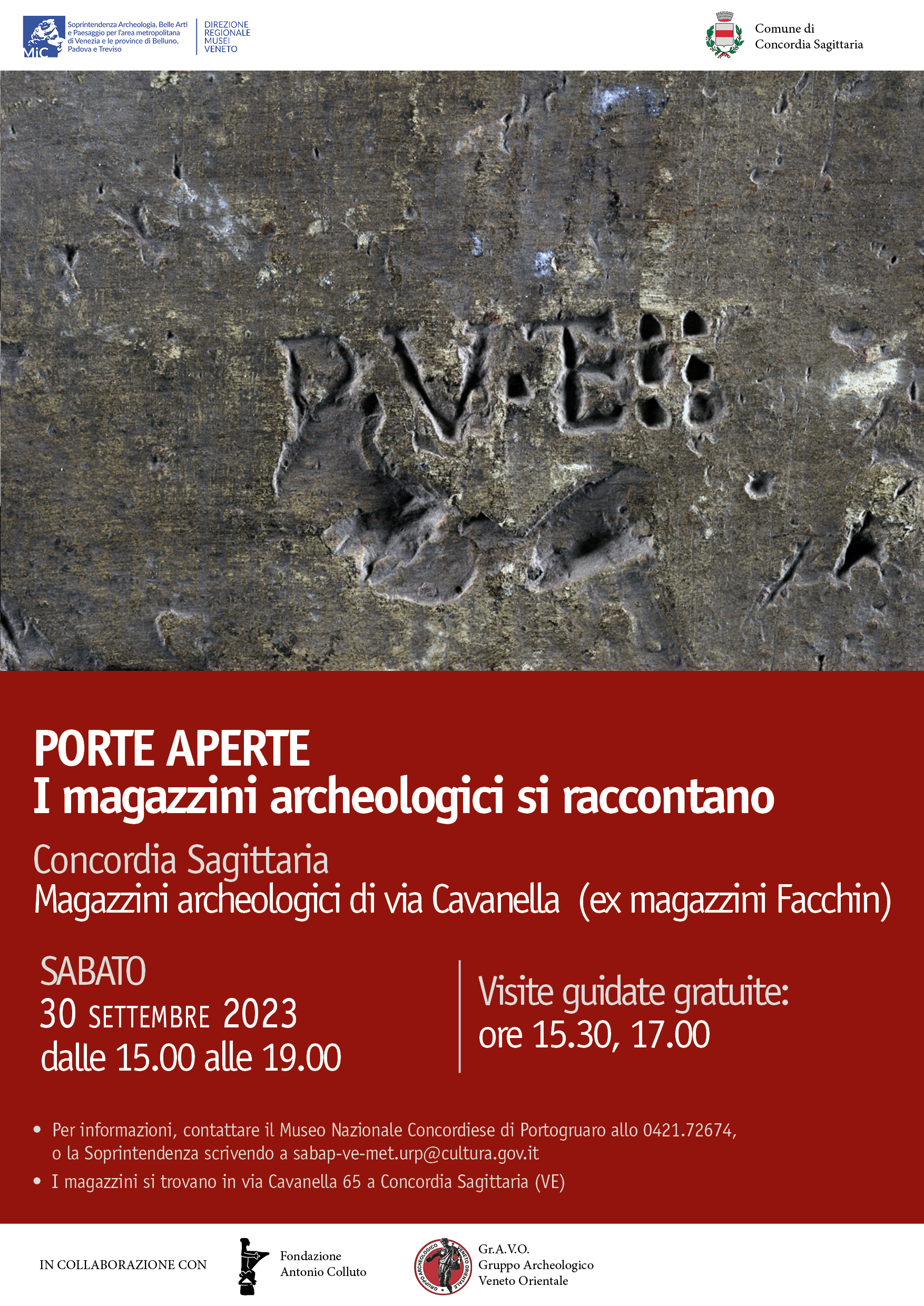 Museo nazionale concordiese di Portogruaro | PORTE APERTE. I magazzini archeologici si raccontano